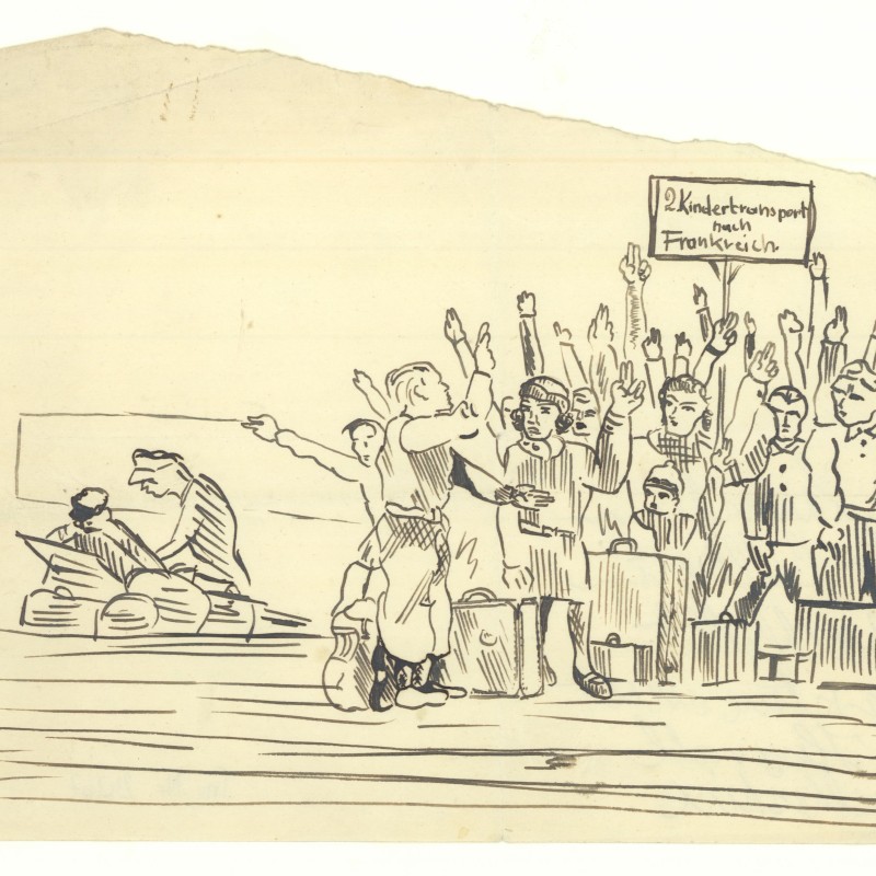 Zeichnung Kindertransport PPP