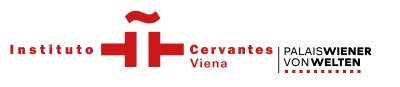 Logo Instituto Cervantes Wien: Logo des Instituto Cervantes Wien mit rotem Tilde-Zeichen und Text