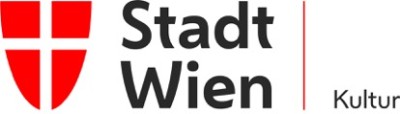 Logo Stadt Wien: Rotes Wappen mit weißem Kreuz neben schwarzem Text 'Stadt Wien' auf weißem Hintergrund