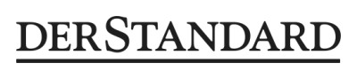 Logo DER STANDARD: Schriftzug 'DER STANDARD' in Großbuchstaben mit einem schwarzen Unterstrich